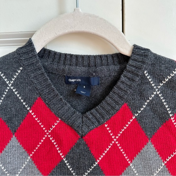 Gap Kids Grey Red Sweater Size Small - Picture 6 of 14